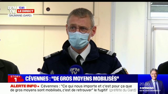 Fugitif dans les Cévennes: Environ 300 gendarmes sont mobilisés, appuyés par des moyens aériens et cynophiles , selon la gendarmerie