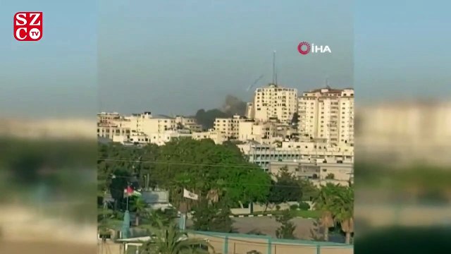 İsrail, Gazze’de çok katlı bir binayı daha vurdu