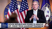 House Republicans likely to remove Rep. Cheney from leadership tomorrow