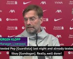 Guardiola 'the best manager in the world' - Klopp