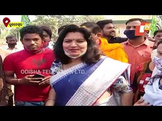 MP Aparajita Sarangi Inspects Various Development Work In Bhubanewar