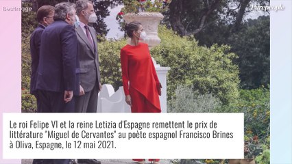Letizia d'Espagne, modeuse colorée : elle ressort une de ses robes préférées, de marque française !