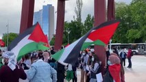 İsrail'in Mescid-i Aksa'ya yönelik saldırıları Cenevre'de Birleşmiş Milletler önünde protesto edildi