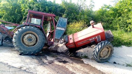 Tekirdağ'da korkunç kaza: Otomobille çarpışan traktör 3 parçaya bölündü