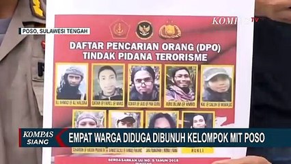 Mujahidin Indonesia Timur Diduga Bunuh 4 Warga di Poso