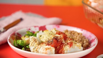 Baked Cod with Boursin Herb Cheese