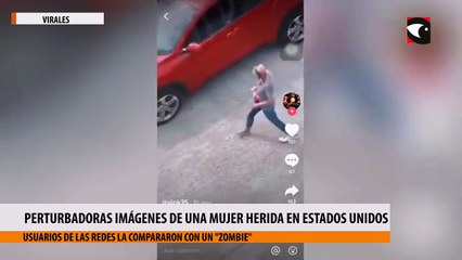 Perturbadoras imágenes de una mujer herida en Estados Unidos