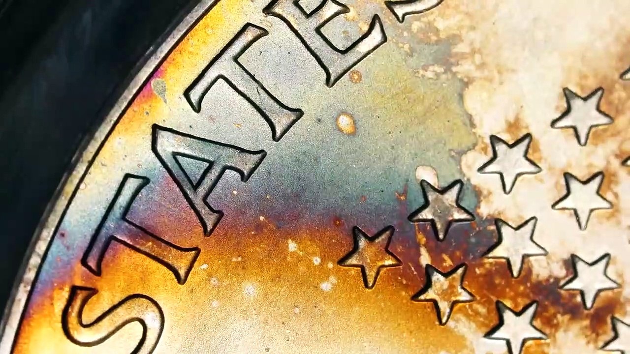 Toner Tuesday_ 1999-P American Silver Eagle PCGS MS67 Prism Trails