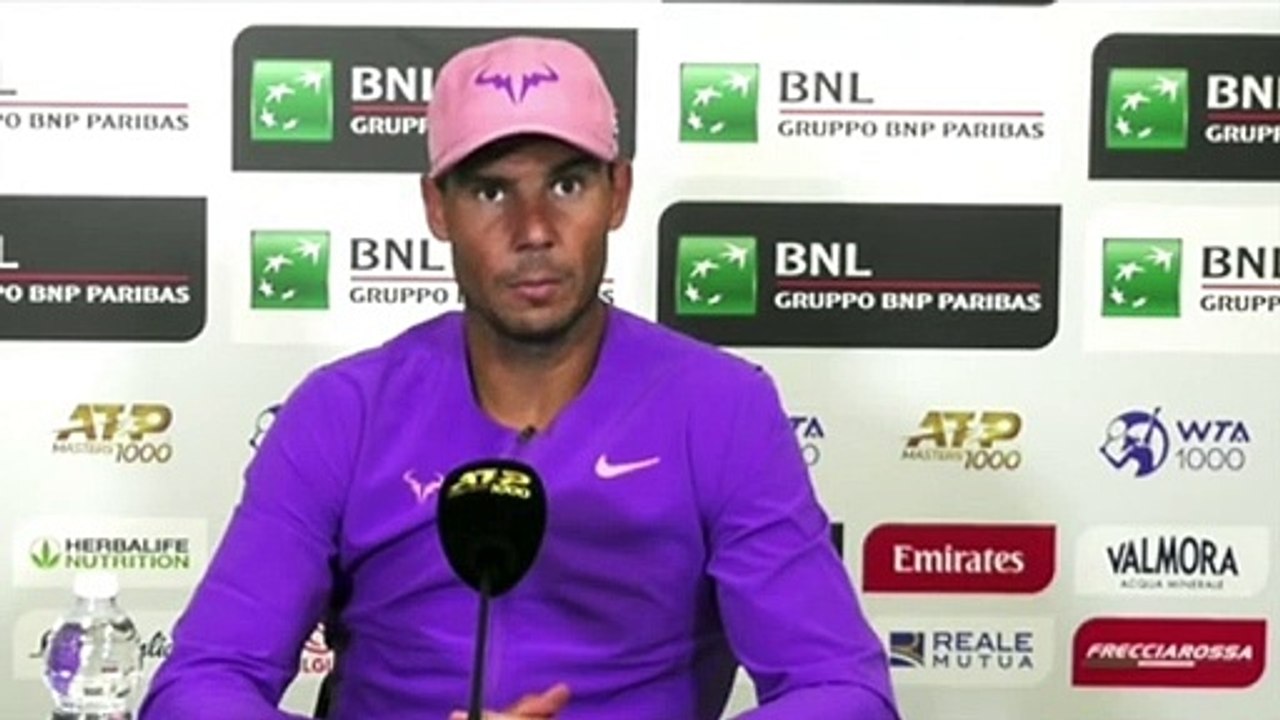 ATP - Rome 2021 - Rafael Nadal : "I think I tried to do well, no, because I hold well, not going back too far from the court. If not, you are dead"