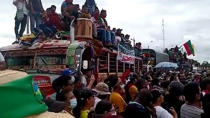 Francisco 'Pacho' de Roux, presidente de la Comisión de la Verdad, en Puerto Resistencia, Cali