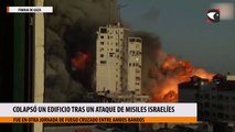 Colapsó un edificio tras un ataque de misiles israelíes