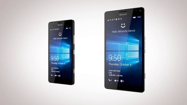 Les nouveaux Microsoft Lumia 950 et 950 XL
