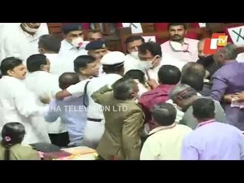 Ruckus In Karnataka Legislative Council As Congress MLCs Remove Deputy Chairman From Seat