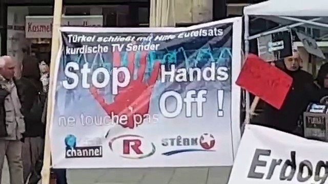 Alman polisi PKK yandaşlarını koruma çemberine aldı