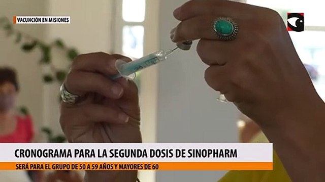 Nuevo cronograma para la segunda dosis de Sinopharm: será para el grupo de 50 a 59 años y mayores de 60