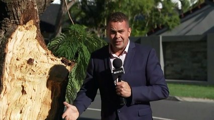 Residents begin clean up after being hit by rain & hail