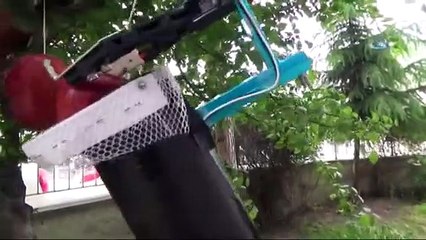 Dedesi için yaptığı aleti roketatar sandılar!