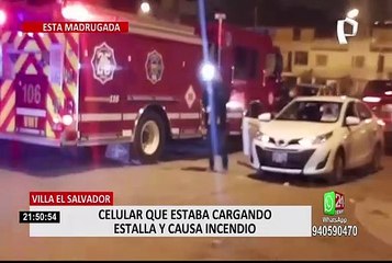 Familia salva de morir luego que celular explotara y desencadenara incendio en VES