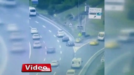 Geri geri giden sürücüler kazaya davetiye çıkardı