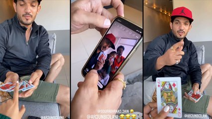 Arjun Bijlani Shows His Magic Trick To Anushka Sen And Sourabh Raaj Jain