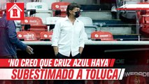 Hernán Cristante sobre la alineación de Reynoso: 'Cruz Azul no nos subestimó'