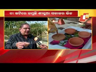 As Temperature Dip, People Enjoy Tandoor Tea Sips In Balasore Park