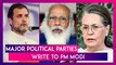 Major Political Parties Write To PM Narendra Modi With Suggestions To Control Second Covid-19 Surge