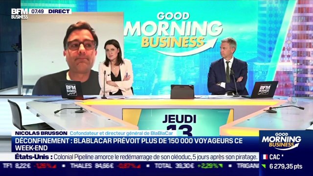 Nicolas Brusson (BlaBlaCar): BlaBlaCar prévoit plus de 150 000 voyageurs ce week-end - 13/05