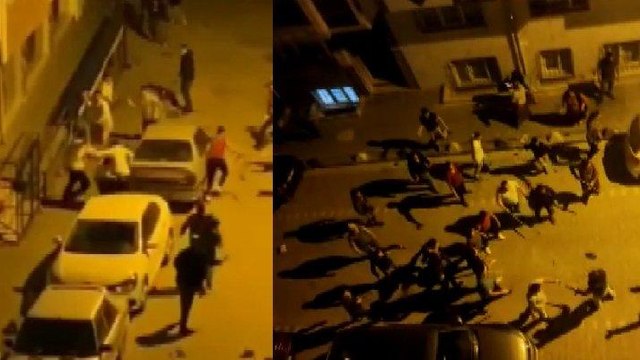 İstanbul’da iki aile arasında taşlı sopalı kavga
