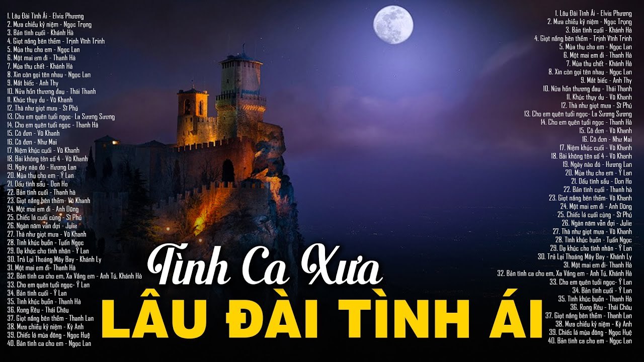 Lâu Đài Tình Ái, Mưa Chiều Kỷ Niệm - Nhạc Tình Ca Xưa Hải Ngoại Mang Nhiều Suy Tư Cho Người Cô Đơn