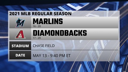 Marlins @ Diamondbacks Game Preview for MAY 13 -  9:40 PM ET