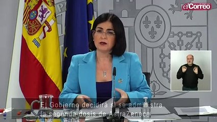 El Gobierno decidirá si se administra la segunda dosis de AstraZeneca