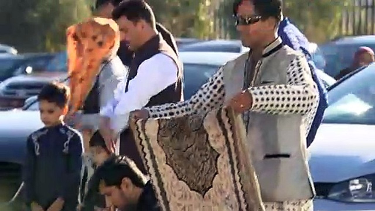 Muslims gather together at Mosques to mark end of fast