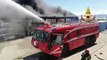 Deposito in fiamme nella zona industriale di Cagliari, Mezzo speciale Poseidon interviene per spegnere le fiamme