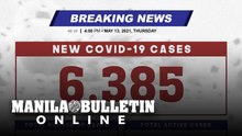 DOH reports 6,385 new cases, bringing the national total to 1,124,724, as of MAY 13, 2021