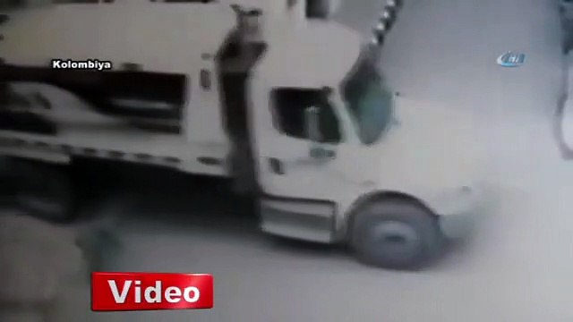 Temizlik işçisinin feci ölümü güvenlik kamerasında