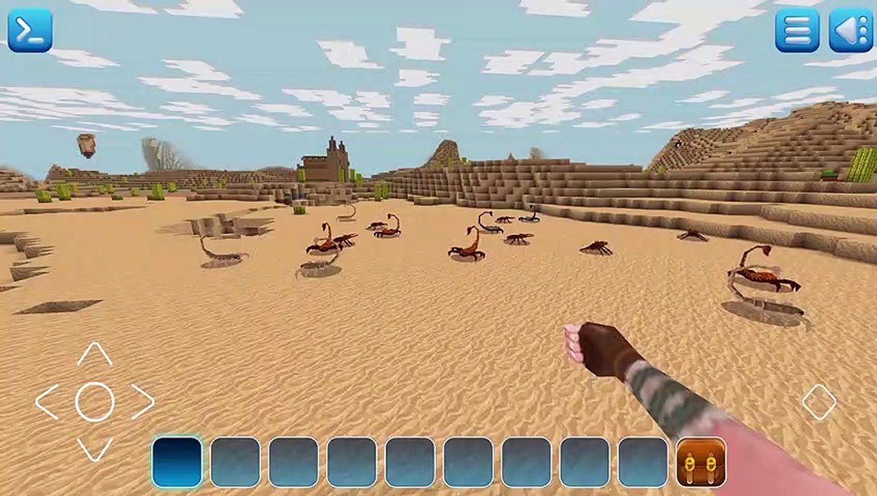 Witches, scorpions  Hostile mobs pt.1 in REALMCRAFT | Game in minecraft style #freeminecraft