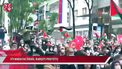 Viyana’da İsrail karşıtı protesto