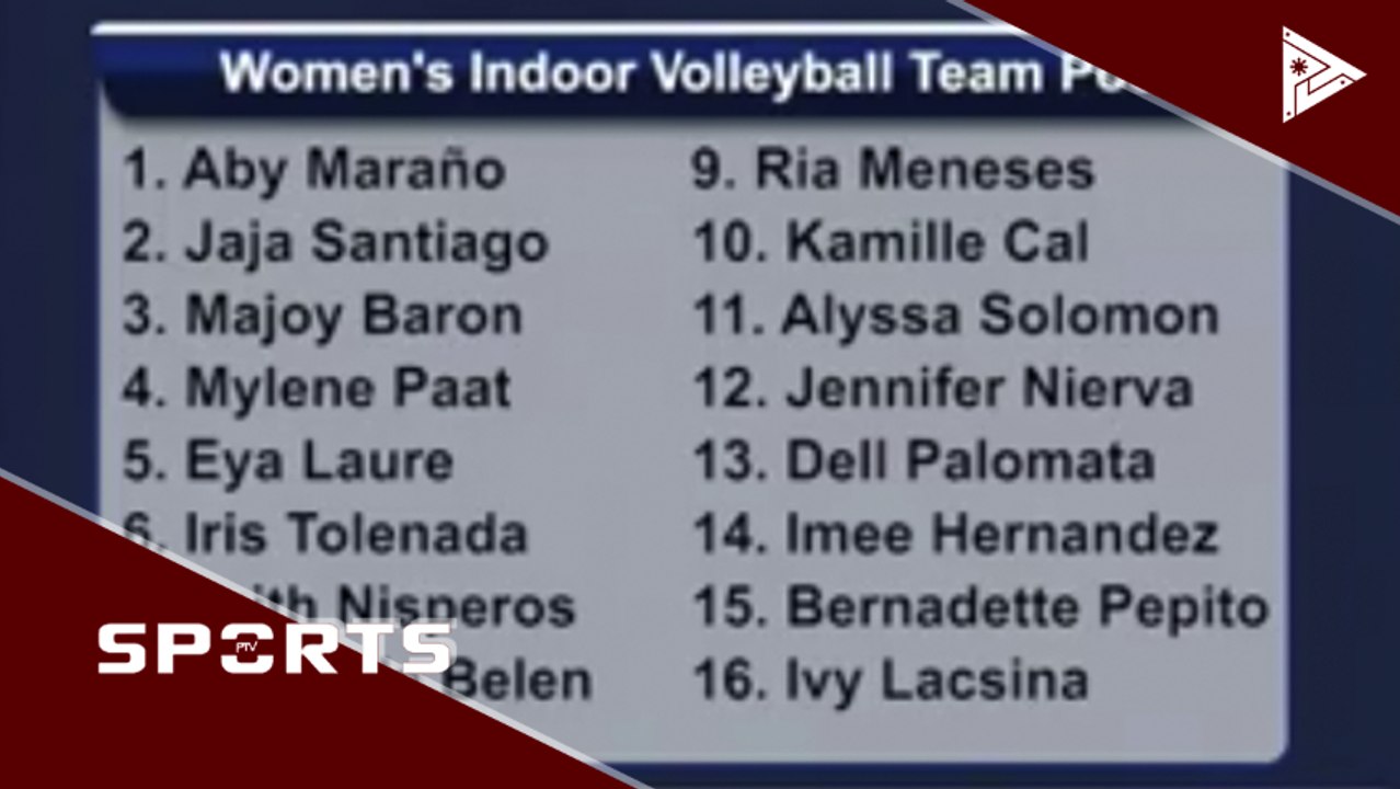 Philippine National Volleyball Federation, naglabas na ng PH Volleyball Team pool