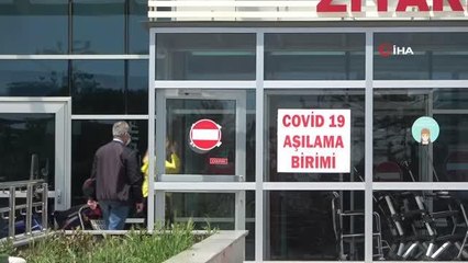 Sağlık çalışanlarının eşleri aşılanmaya başladı