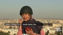 Gazze'de haber yapan ekip dehşet dolu anlar yaşadı