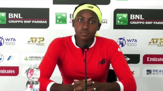 WTA - Rome 2021 - Cori Gauff : I definitely feel I'm more confident on the court in my shots and my decisions