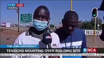 Tensions mounting over building site in Soweto