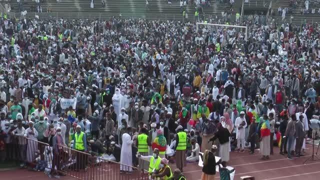 ADDIS ABABA - Etiyopya'da Ramazan Bayramı namazı