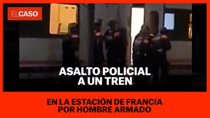 Asalto policial a un tren en la Estación de Francia por hombre armado