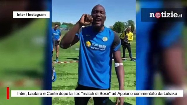 Inter, Lautaro e Conte si sfidano a Boxe dopo la lite: Lukaku commenta il match