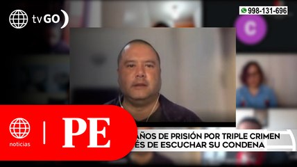 Sujeto autor de triple crimen se quitó la vida tras escuchar condena de 30 años | Primera Edición