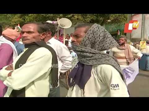 Farmers Stage Protest In Nilagiri To Open Mandis For Paddy Procurement