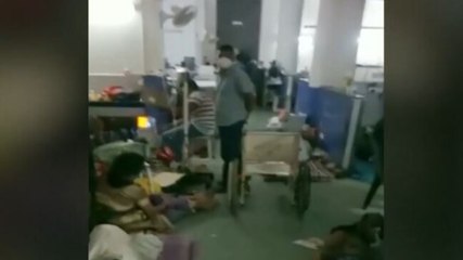 Watch: How patients are made to lie on floor as hospital runs out of beds in Goa