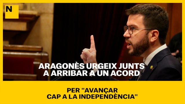 Aragonès urgeix Junts a arribar a un acord per avançar cap a la independència